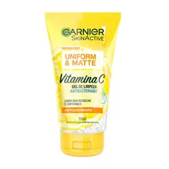 GEL LIMPEZA GARNIER 150G UNIFORM MATTE COM VIT C