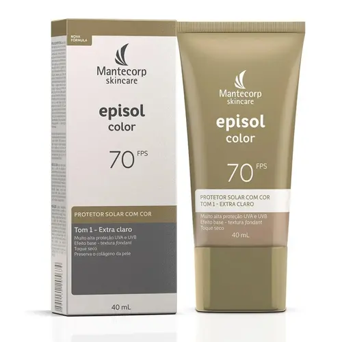 PROTETOR SOLAR EPISOL COLOR FPS70 40ML TOM 1 EXTRA CLARO
