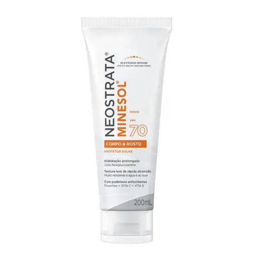 PROTETOR SOLAR NEOSTRATA MINESOL ROSTO E CORPO FPS70 200ML