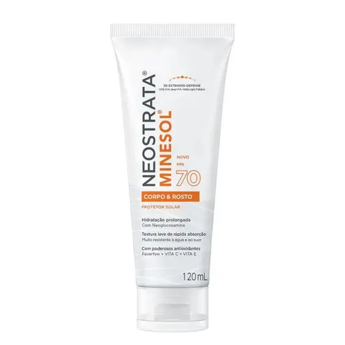 PROTETOR SOLAR NEOSTRATA MINESOL ROSTO E CORPO FPS70 120ML