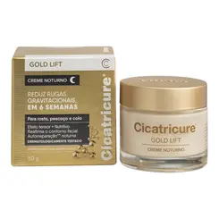 CREME FACIAL CICATRICURE GOLD LIFT 50G NOTURNO