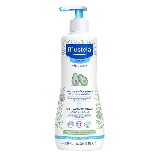 GEL LAVANTE MUSTELA BEBÊ 500ML SUAVE CORPO E CABELO