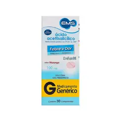 ÁCIDO ACETILSALICÍLICO 100MG 30 COMPRIMIDOS