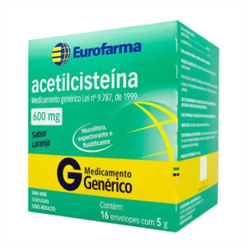 ACETILCISTEINA 600 MG C/16 ENV 5 GR (EUROF)