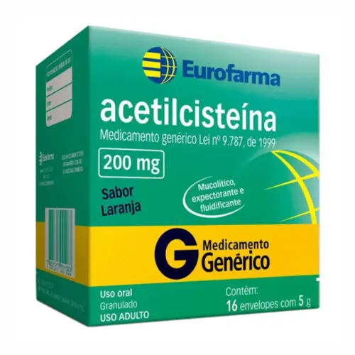 ACETILCISTEINA 200 MG C/16 ENV 5 GR (EUROF)