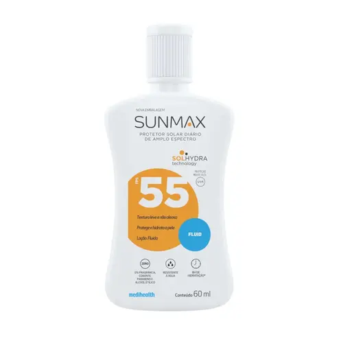 PROTETOR SOLAR SUNMAX FLUIDO FPS 55 60 ML PELE OLEOSA/MISTA