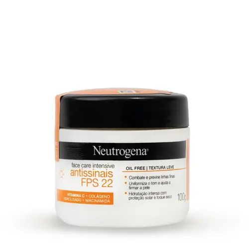 HIDRATANTE FACIAL NEUTROGENA 100G ANTISSINAIS FPS22