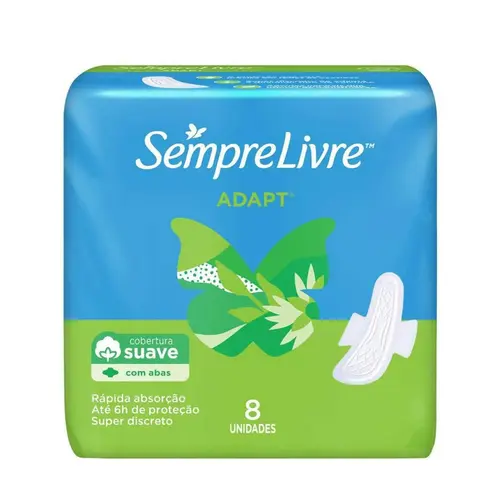 ABSORVENTE SEMPRE LIVRE ADAPT SUAVE COM ABAS 8UN