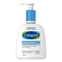 LOÇÃO DE LIMPEZA FACIAL CETAPHIL 300ML PELE NORMAL A SECA