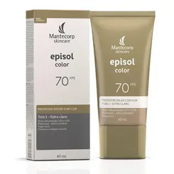 PROTETOR SOLAR EPISOL COLOR FPS70 40ML TOM 2 CLARO