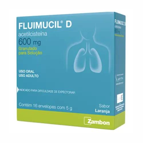 FLUIMUCIL D 600MG C/16 ENV (ZAMBO)