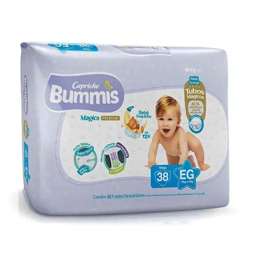 FRALDA CAPRICHO BUMMIS PREMIUM MEGA TAM(EXG) 38 UN