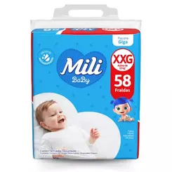 FRALDA MILI BABY GIGA TAM(XXG) 58UN