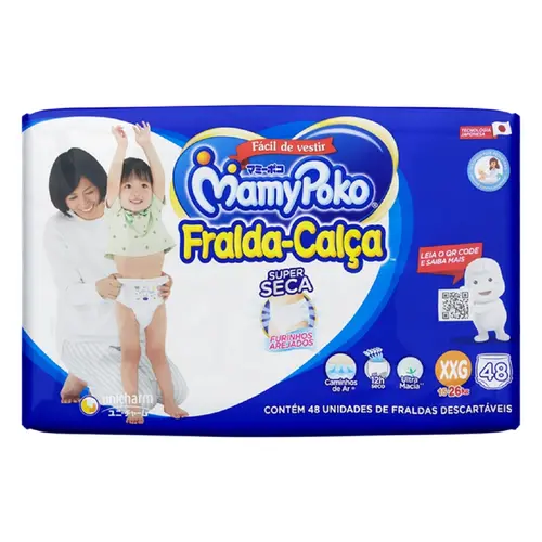FRALDA MAMYPOKO SUPER BAG XXG 48UN