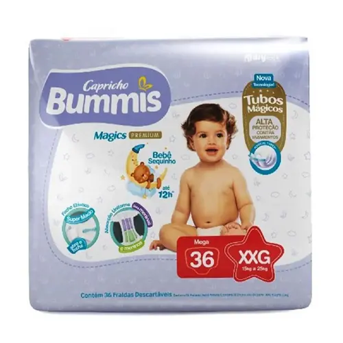 FRALDA CAPRICHO BUMMIS PREMIUM MEGA XXG 36UN