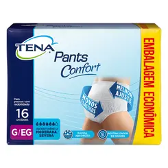 ROUPA INTIMA TENA PANTS CONFORT MEGA G/EG 16UN