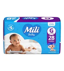FRALDA MILI BABY JUMBO TAM(G) 28 UN