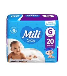 FRALDA MILI BABY JUMBO TAM(XXG) 20 UN