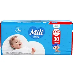 FRALDA MILI BABY MEGA TAM(XXG) 30 UN
