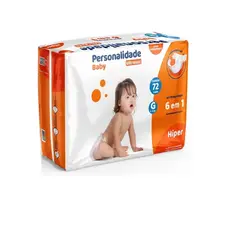 FRALDA PERSONALIDADE BABY ULTRASEC HIPER G 72UN