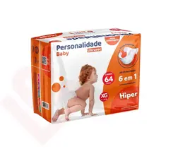 FRALDA PERSONALIDADE BABY ULTRASEC HIPER XG 64UN