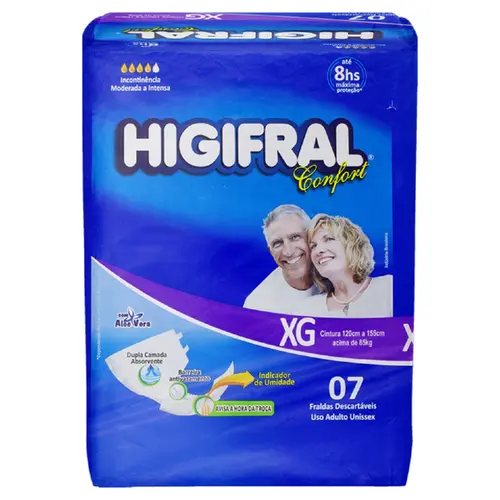 FRALDA HIGIFRAL CONFORT 7UN EG