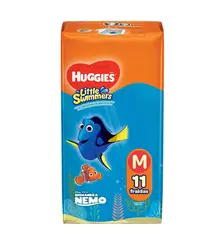 FRALDA HUGGIES LITTLE SWIMMERS P/M 11UN