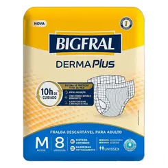 FRALDA BIGFRAL DERMA PLUS M 8UN