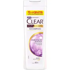 SHAMPOO CLEAR  400ML FEM HIDRATAÇÃO INTENSA