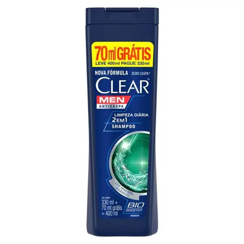 SHAMPOO CLEAR  400ML LIMPEZA PROFUNDA