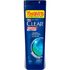SHAMPOO CLEAR 400ML MEN ICE COOL