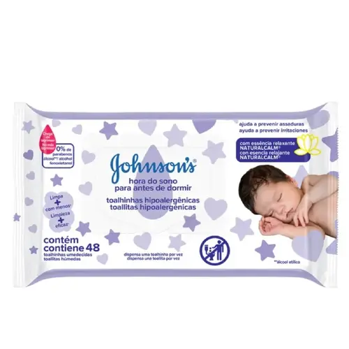 TOALHAS UMEDECIDAS JOHNSONS HORA SONO 48 UN