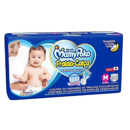 FRALDA MAMYPOKO CALÇA JUMBO M 34UN