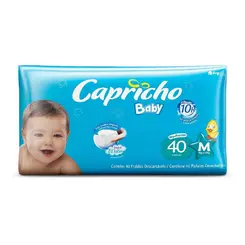 FRALDA CAPRICHO BABY TAM(M) 40 UN