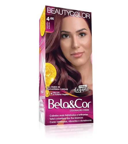 TINTURA BELA E COR 4.66 VERMELHO PROFUNDO