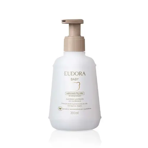 SABONETE LIQUIDO EUDORA BABY 200ML ALGODÃO E CALÊNDULA