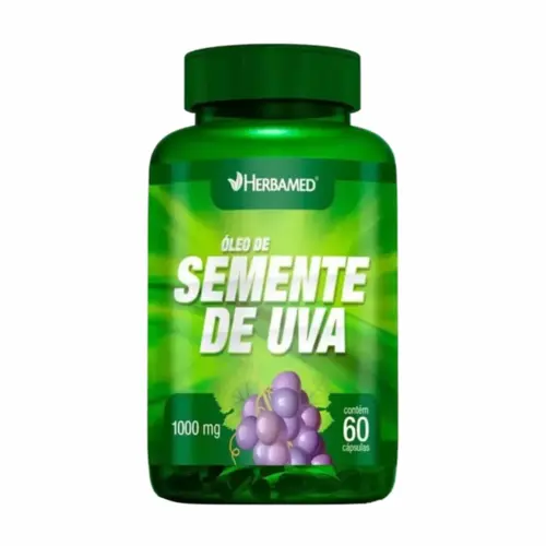 OLEO DE SEMENTE DE UVA 1000MG C/60CPS (HERBA)