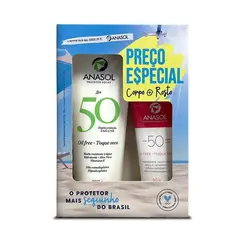 KIT PROTETOR SOLAR ANASOL FPS 50 200 ML + FACIAL 60G