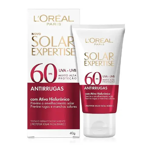 PROTETOR SOLAR LOREAL EXPERTISE ANTIRRUGAS FPS60 40G