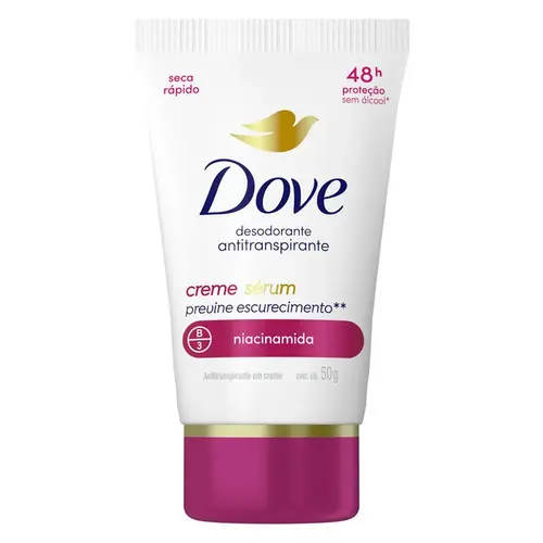 DESODORANTE DOVE CREME SÉRUM 50G PREVINE ESCURECIMENTO