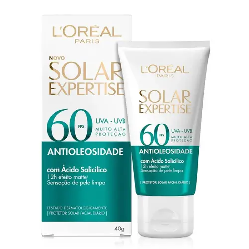 PROTETOR SOLAR LOREAL EXPERTISE ANTIOLEOSIDADE FPS60 40G