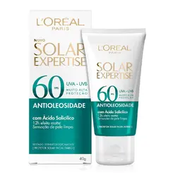 PROTETOR SOLAR LOREAL EXPERTISE ANTIOLEOSIDADE FPS60 40G