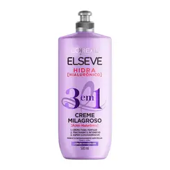 CREME PARA PENTEAR ELSEVE 500ML HIDRA HIALURONICO 3 EM 1