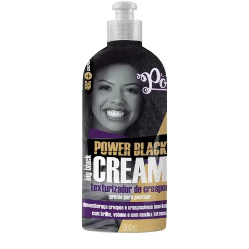 CREME PARA PENTEAR SOUL POWER 500ML BLACK CREAM