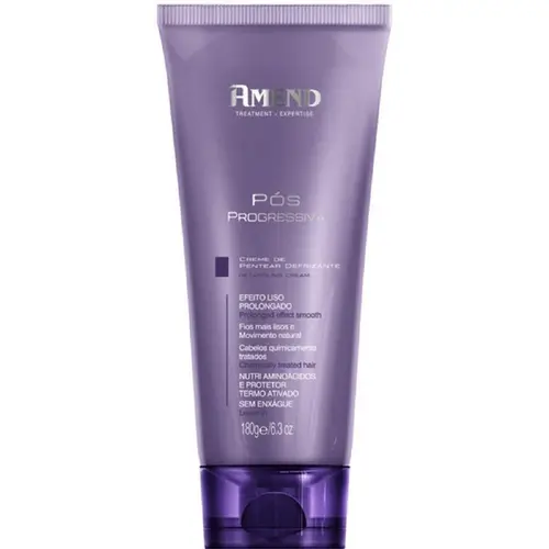 CREME PARA PENTEAR AMEND 180G PÓS PROGRESSIVA LONGO LISO