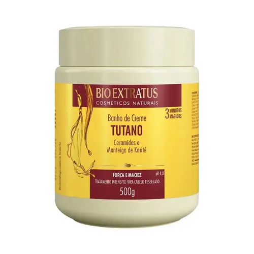 BANHO DE CREME BIO EXTRATUS 500G TUTANO E CERAMIDAS