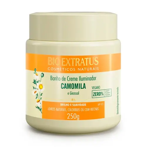 BANHO DE CREME BIO EXTRATUS 250G ILUMINADOR CAMOMILA