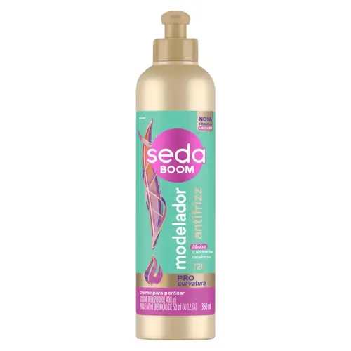 CREME PARA PENTEAR SEDA 350ML BOOM ANTIFRIZZ