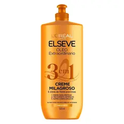 CREME PARA PENTEAR ELSEVE 500ML MILAGROSO 3 EM 1