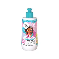 CREME PARA PENTEAR SALON LINE KIDS 300ML HIDRATAÇÃO CHICLETE